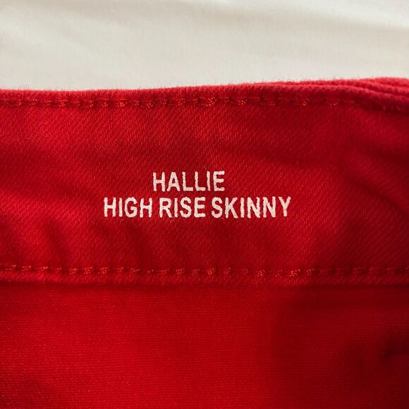 NWT Velvet Heart Francescas Hallie Red Black Velvet Racer‎ Stripe Jeans Size 27 - Picture 5 of 16